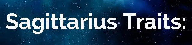 sagittarius zodiac traits