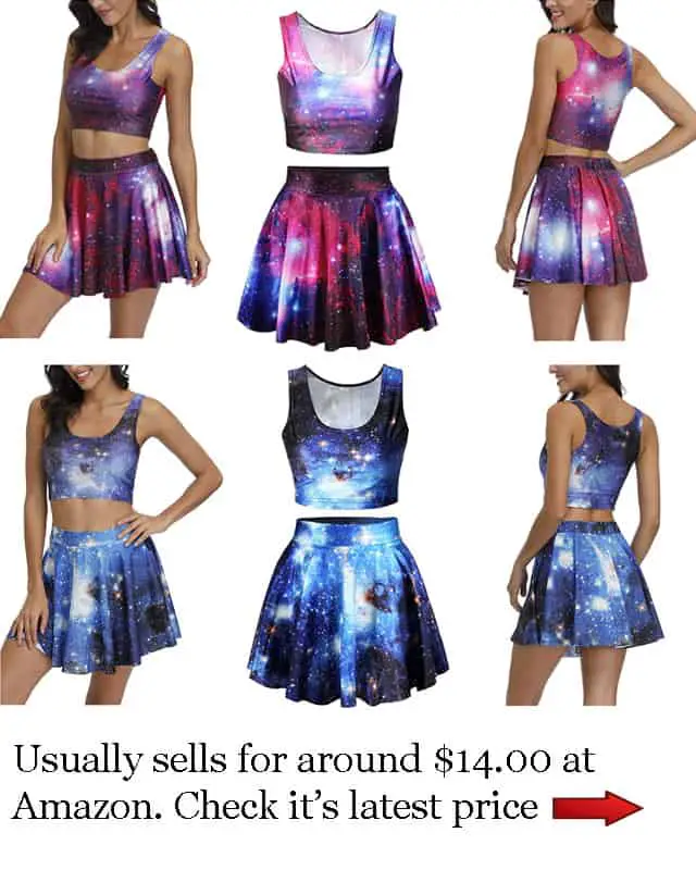 top and skirt constellation dresses