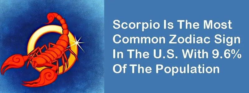 most common zodiac sign scorpio